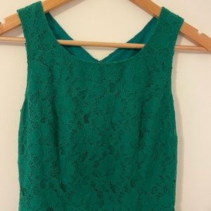 Banana Republic Green Lace Dress